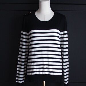 LH | Marinière Black & White Stiped Sweater